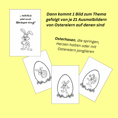 Ostereier für Dich - Ostereier mit Hasen (HEART PAPERS)